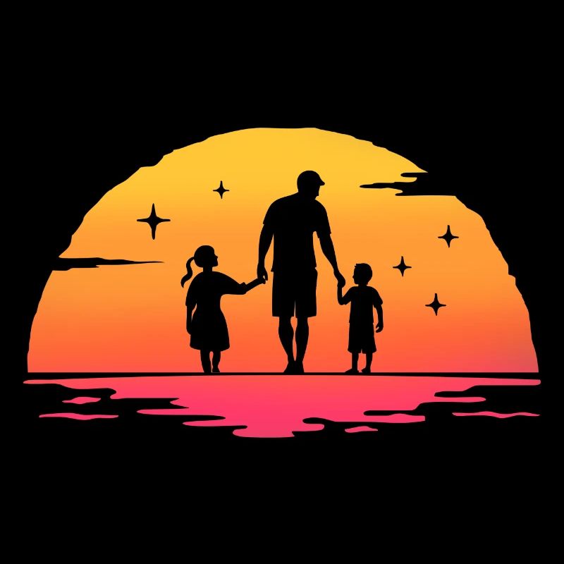 Padre e figlia - padre e figlio, padre figlio e figlia