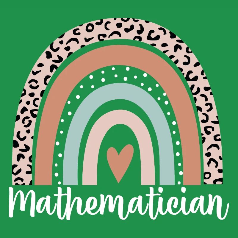 Mathématicien Arc-en-ciel Léopard Drôle Mathématicien