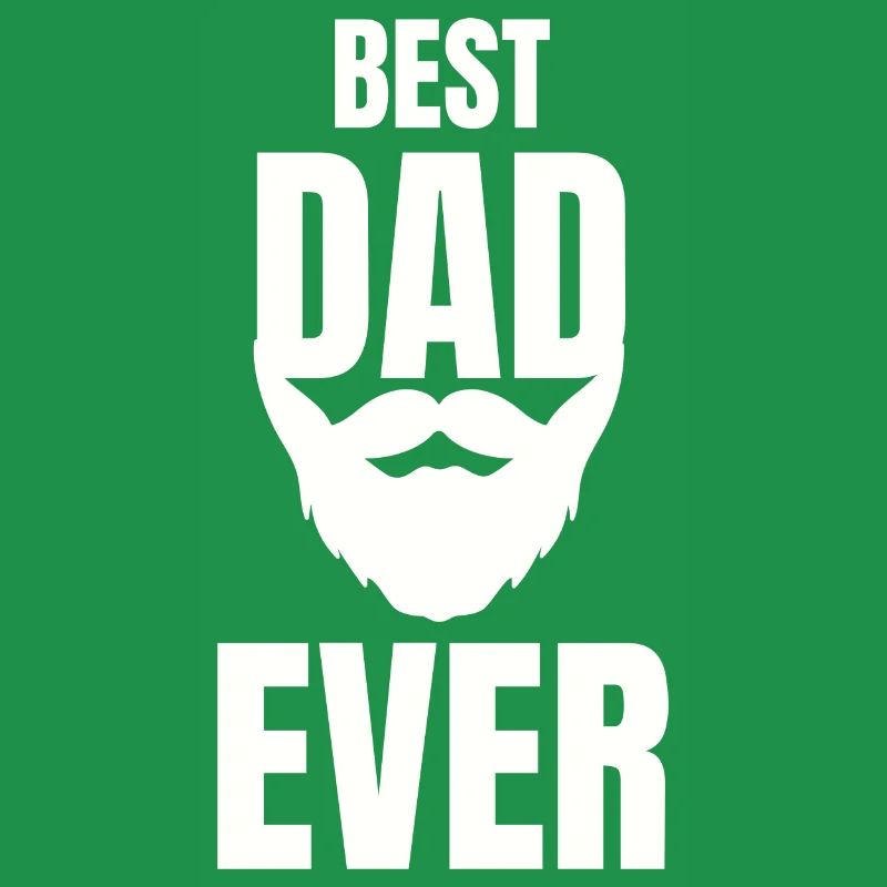 Pères Day Best Dad Ever Daddy Beard Bearded dad