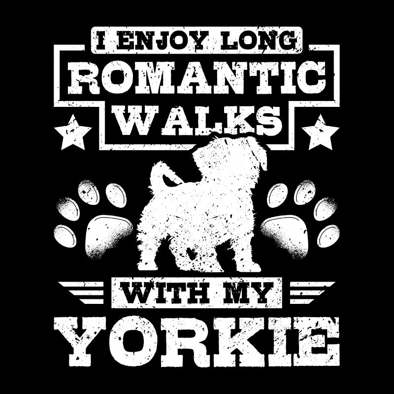 Long romantic walks with my yorkie