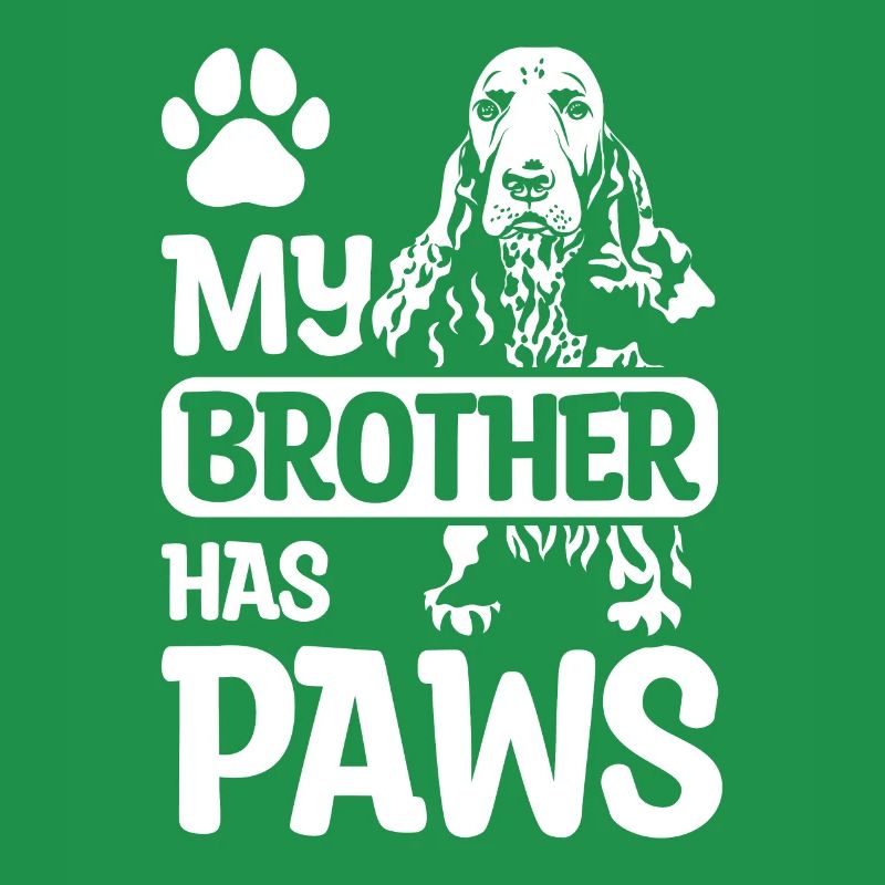 My brother has paws cocker spaniel