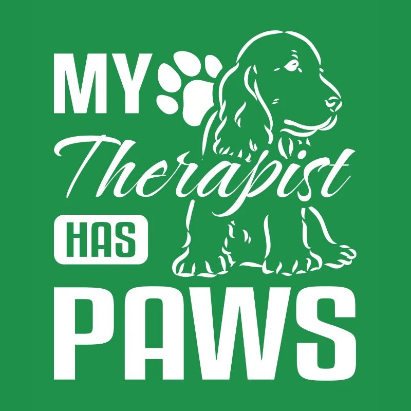 My therapist has paws cocker spaniel
