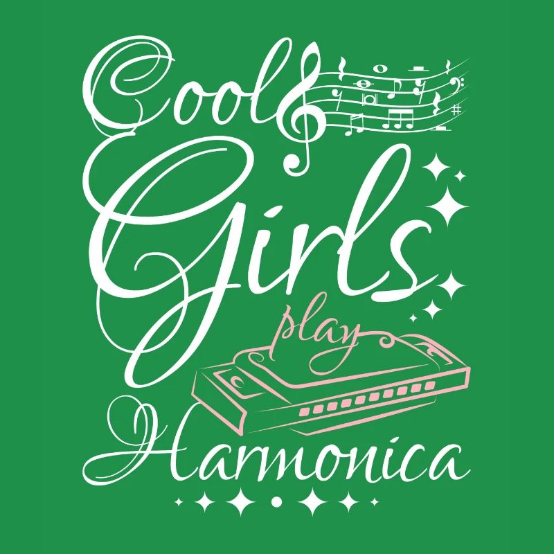 Harmoniciste Les filles cool jouent de l’harmonica