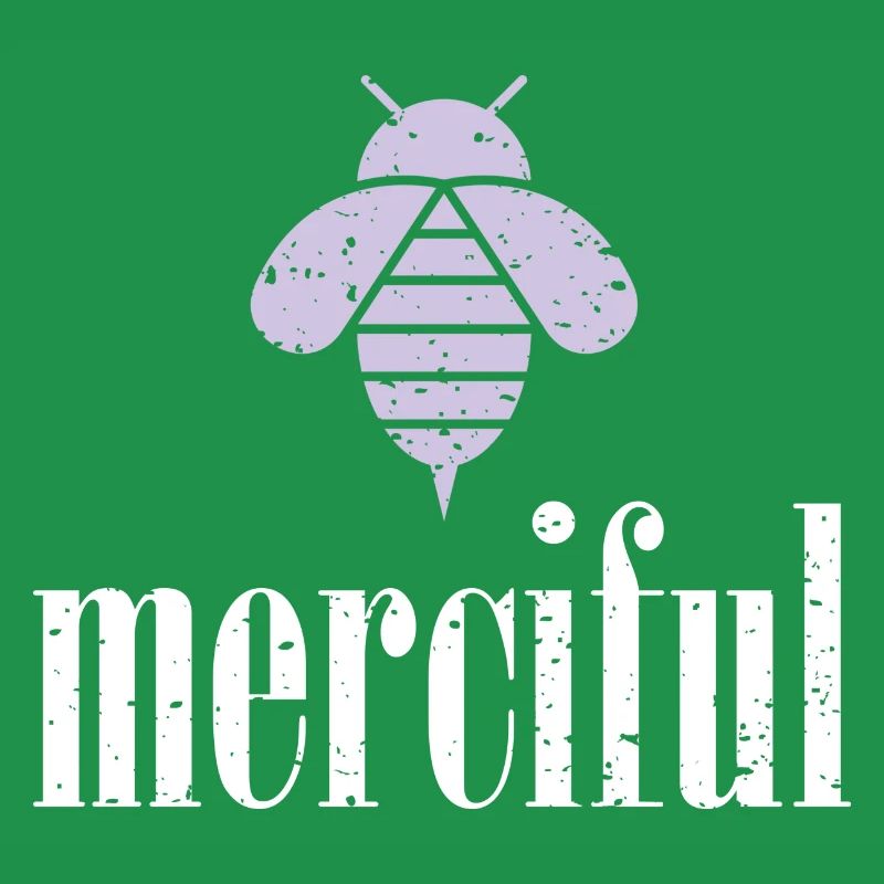 Lila Pastell Bee Merciful Biene Be Merciful