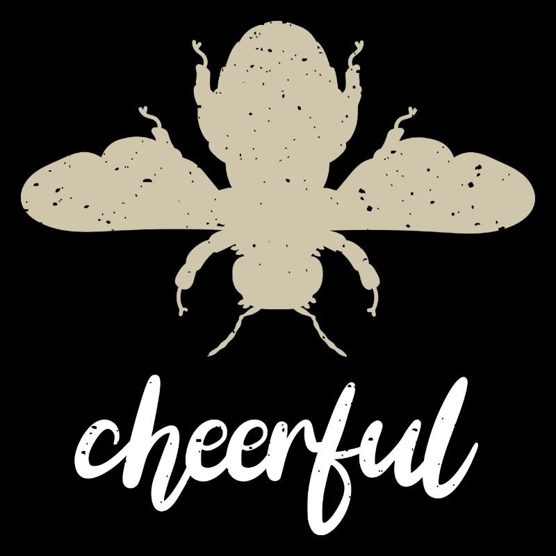 Beige Bee Cheerful Biene Be Cheerful