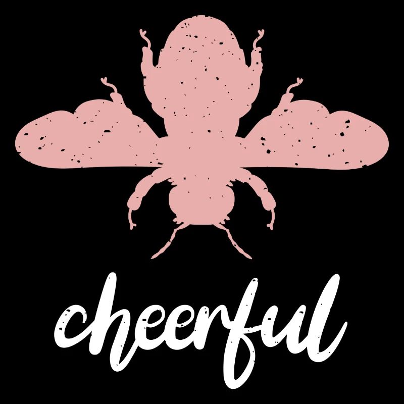 Pink Bee Cheerful Bee Be Cheerful