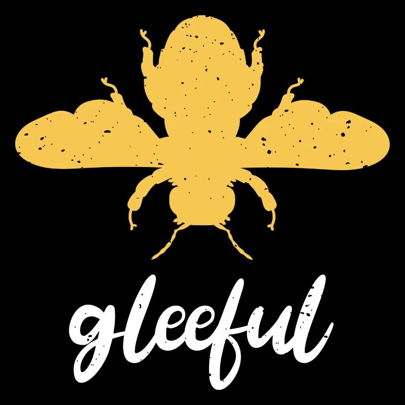 Abeille jaune Abeille joyeuse Soyez joyeuse