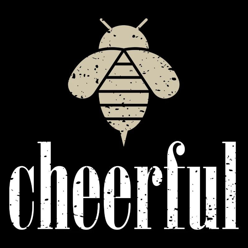 Beige Bee Cheerful Biene Be Cheerful
