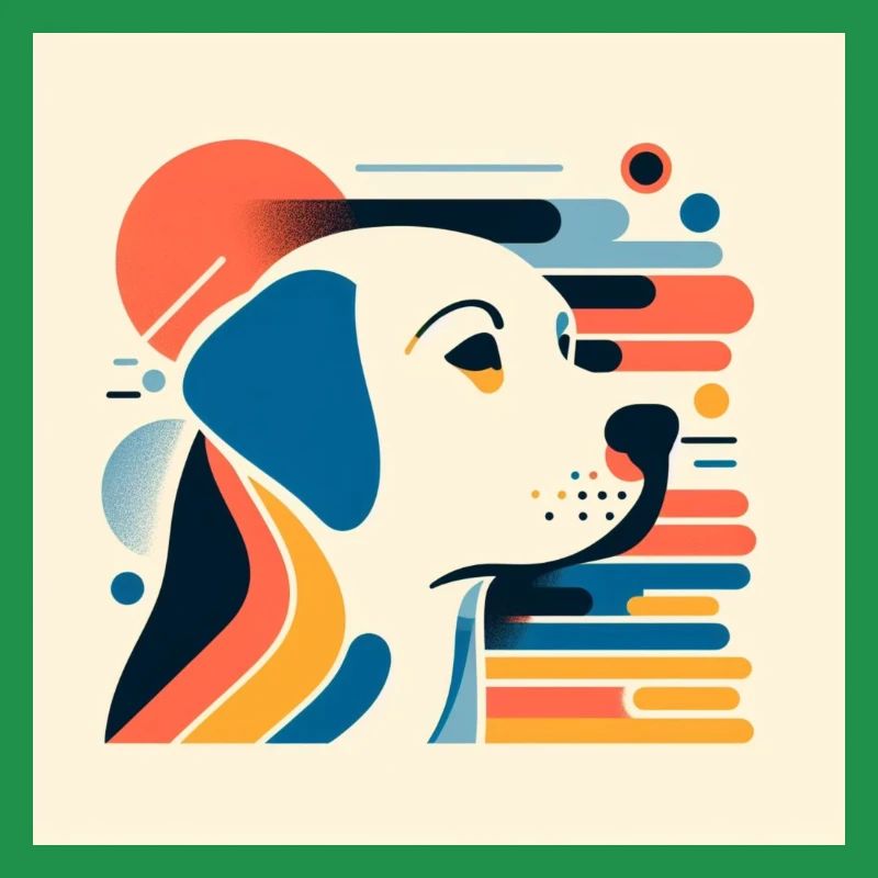 Labrador Risography Vector Styles