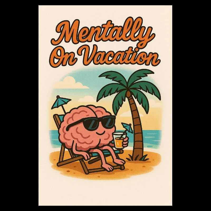 Mental en vacances Conception du cerveau