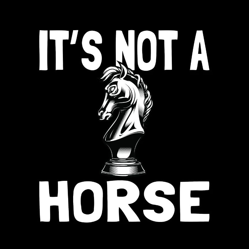 Ce n’est pas un cheval pour les joueurs d’échecs Hommes d’échecs