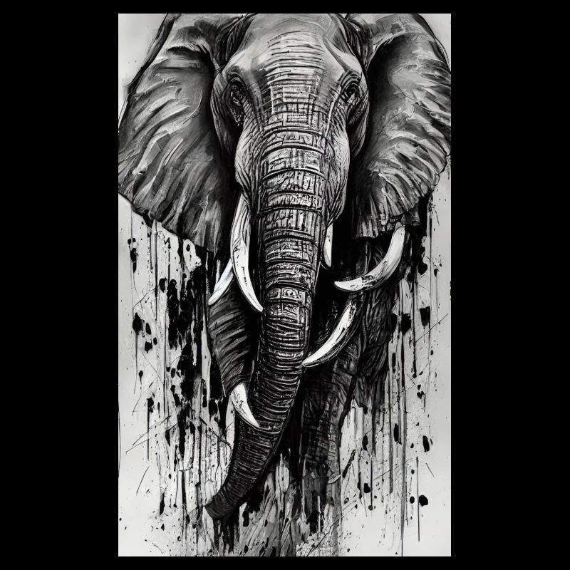 Majesté éléphant élégante