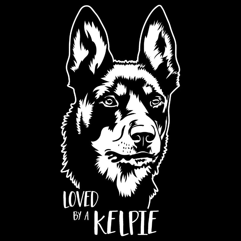 Australian Kelpie loved by a Kelpie Dog Wilsigns