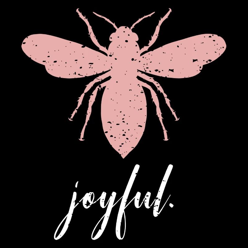 Abeille rose Abeille joyeuse Soyez joyeuse