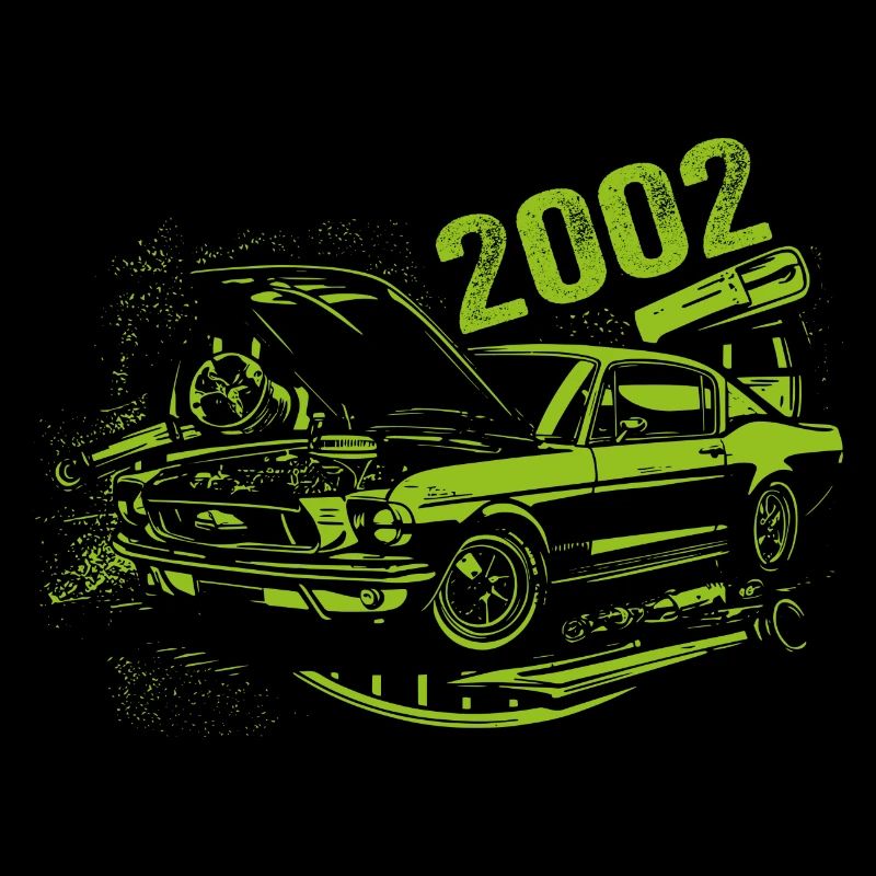 2002 Geburtstag Oldtimer Modell 2002 Vintage 2002