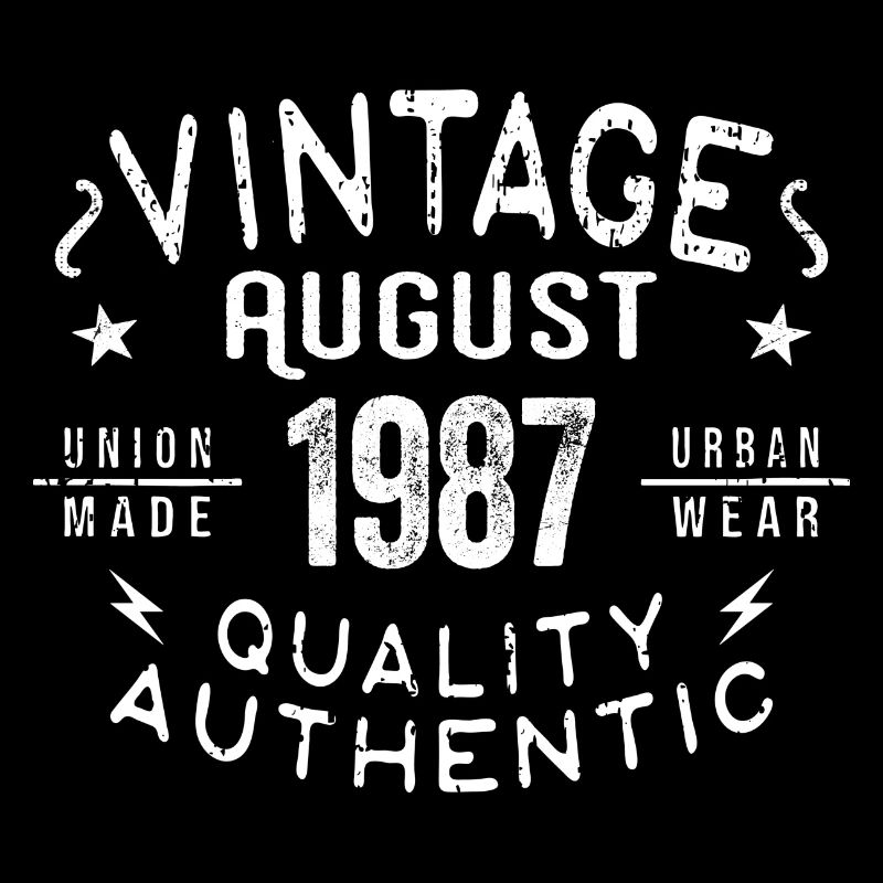 August 1987 Birthday Gift August 1987 Retro