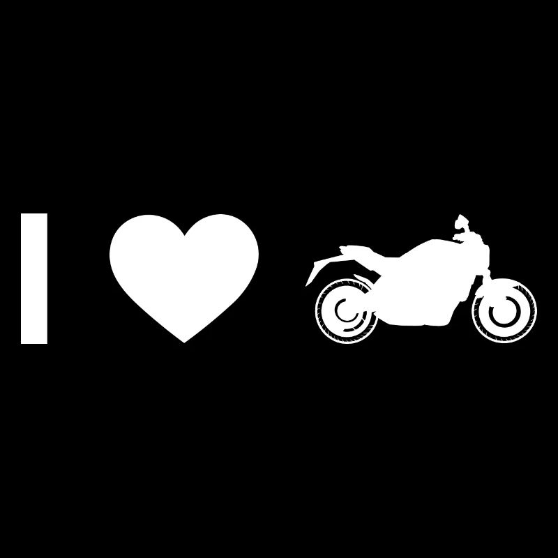 Ich Herz und Motorrad -
