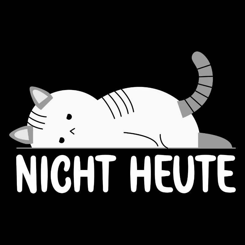 Bitte nicht Heute Müde Katze will schlafen Katzen