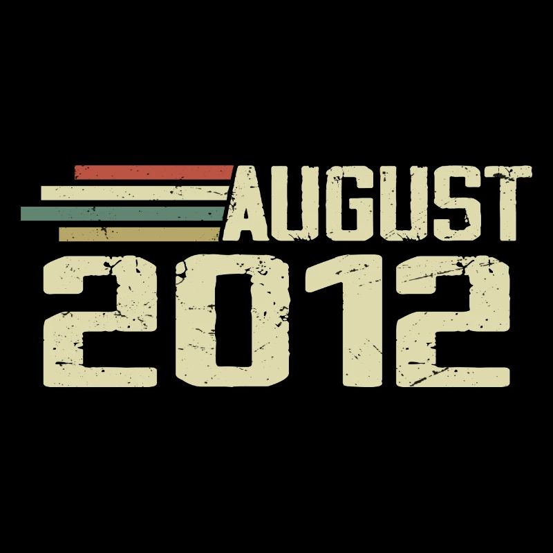Né Août 2012 Anniversaire Août 2012 Millésime