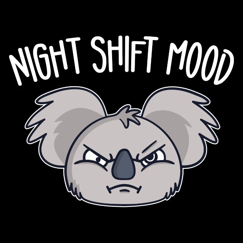 Koala Schichtarbeiter Koalabär Nachtschicht