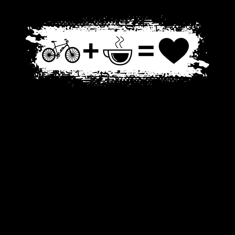 Grunge Rectangle - Herz - Kaffee - E-Bike -