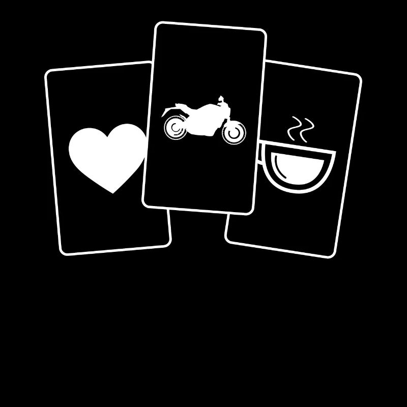 Herz - Kaffee - Motorrad -