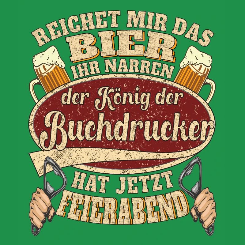 Buchdrucker Bier Feierabend