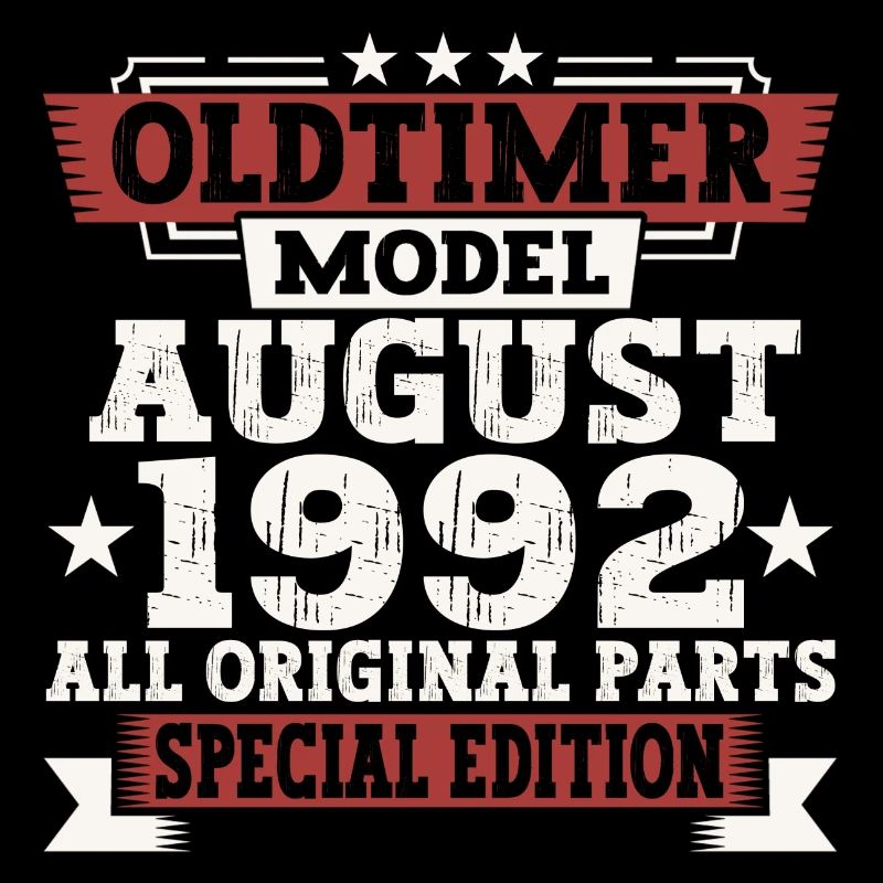 Oldtimer Août 1992 30e anniversaire Cadeau Amusant