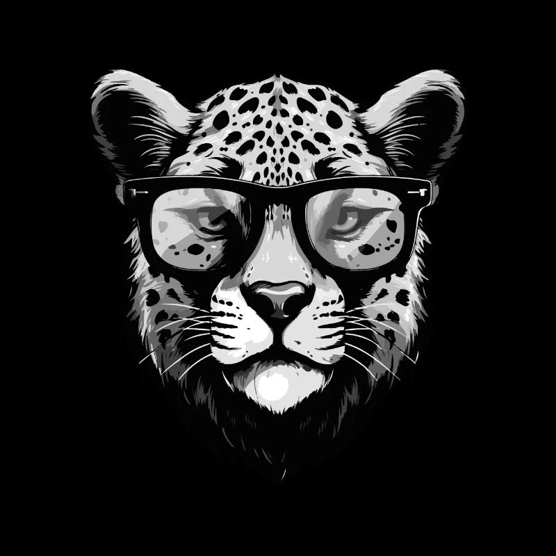 Cheetah Hipster Cool Party
