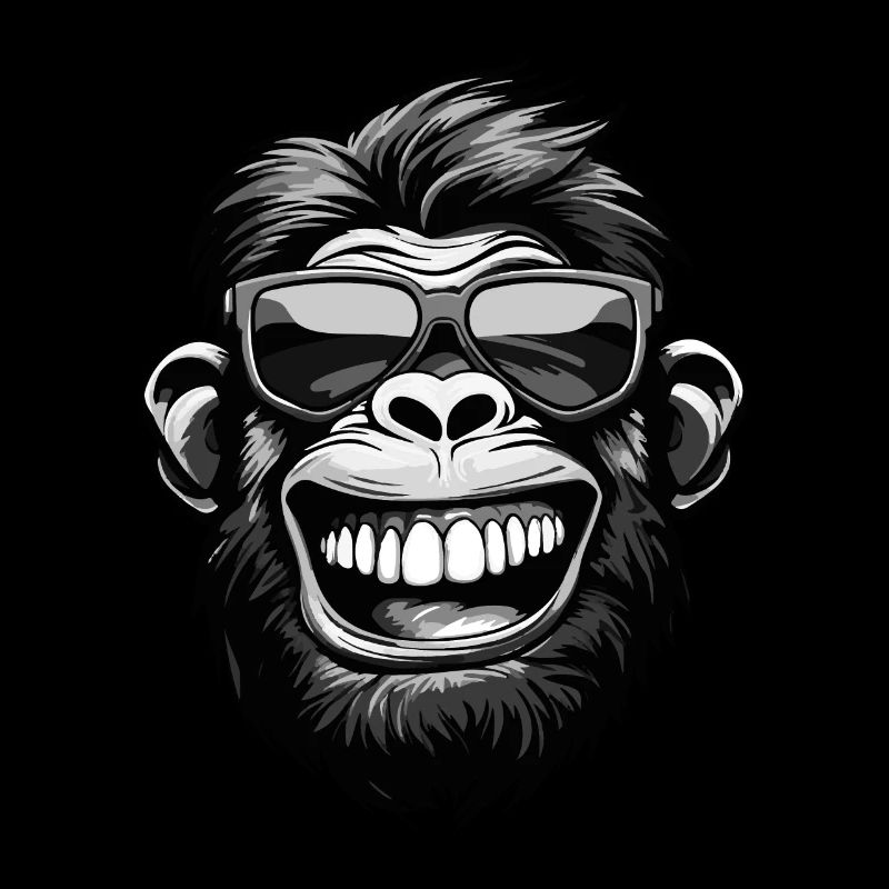 Fête drôle de tête de singe