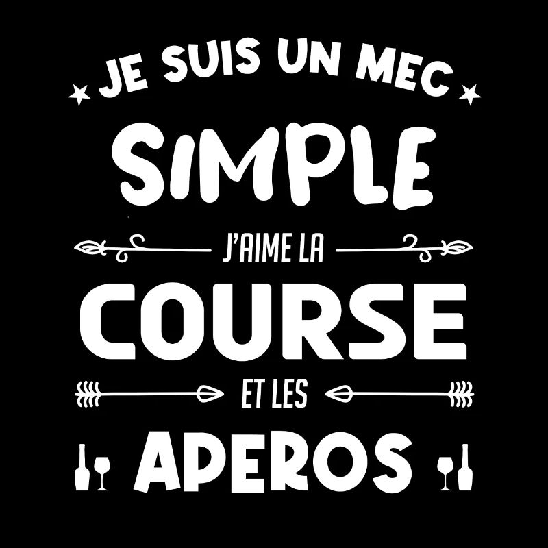 Course à pied - un mec simple