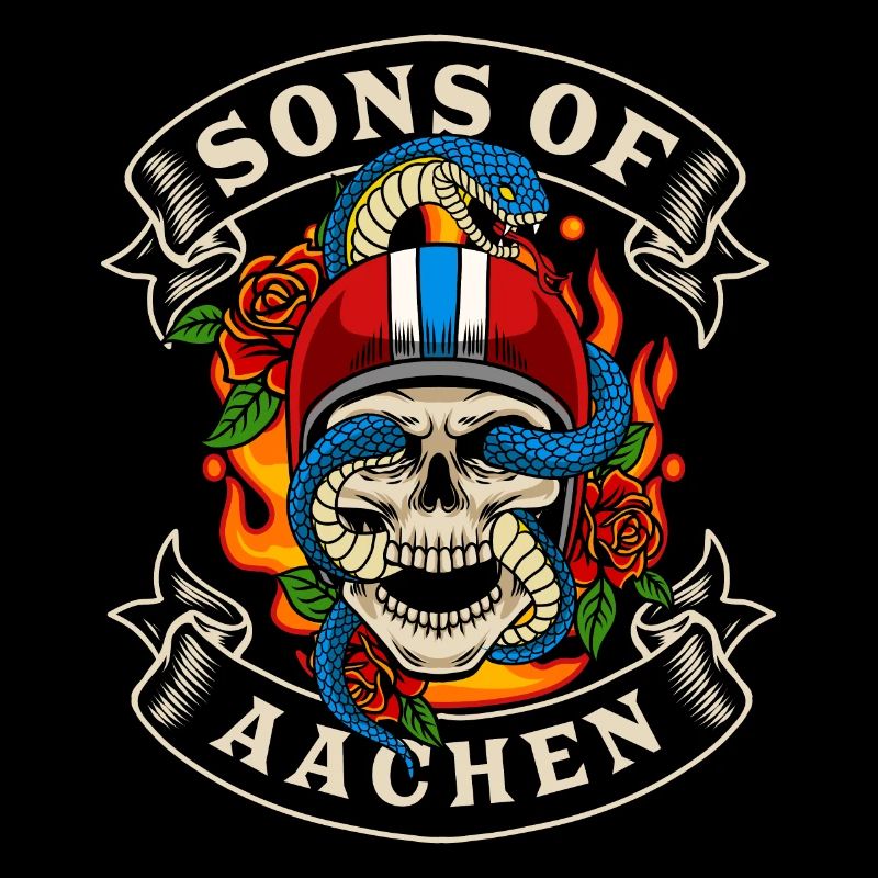 Aachen Biker Gift fils d’Aix-la-Chapelle