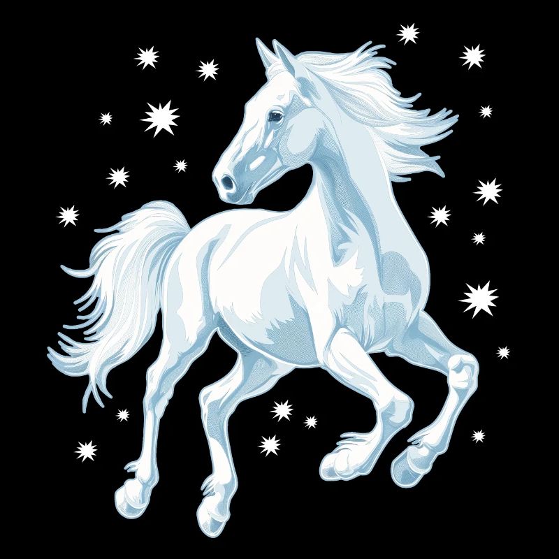 Pferd mit Sternen
