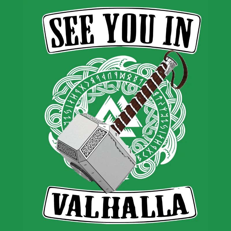 Wikinger Walhalla Runen Thor Hammer