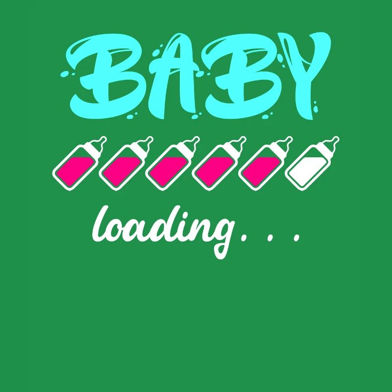 Baby loading Schwanger mit Mädchen oder Junge Mama