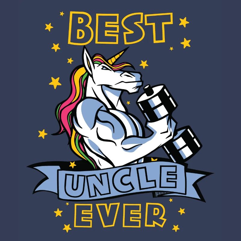 Bester Onkel ever Bodybuilder Onkel Einhorn Onkel