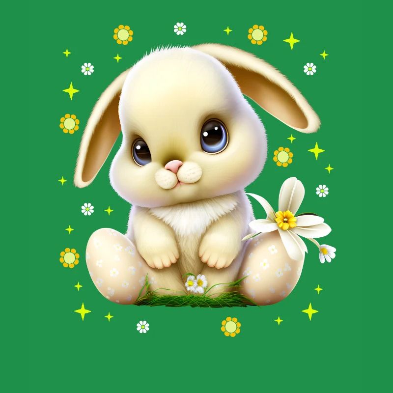 Mignon lapin de Pâques Lapin Visage de lapin mignon