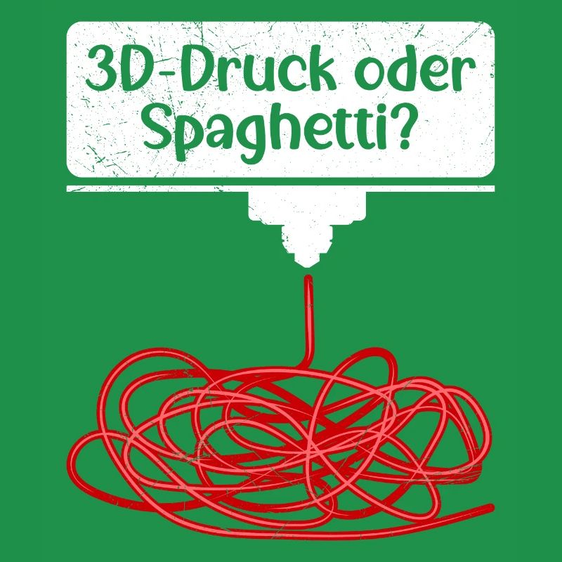 3D-Druck oder Spaghetti 3D Drucken Fail