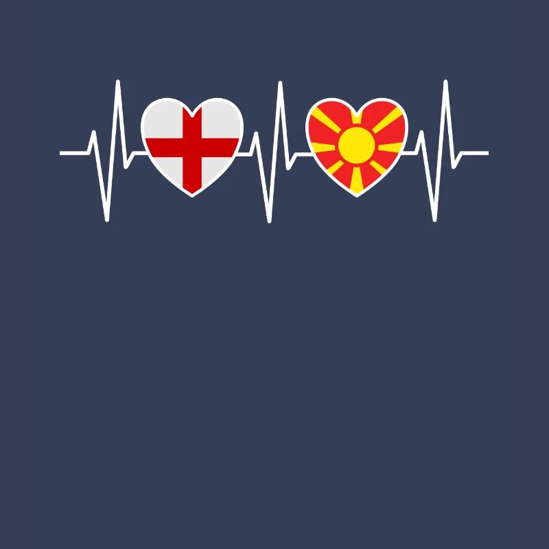 Drapeaux du drapeau macédonien de l’Angleterre et de la Macédoine