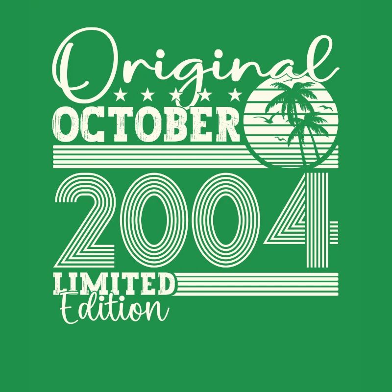 Original Octobre 2004 18th Birthday Gift Cool