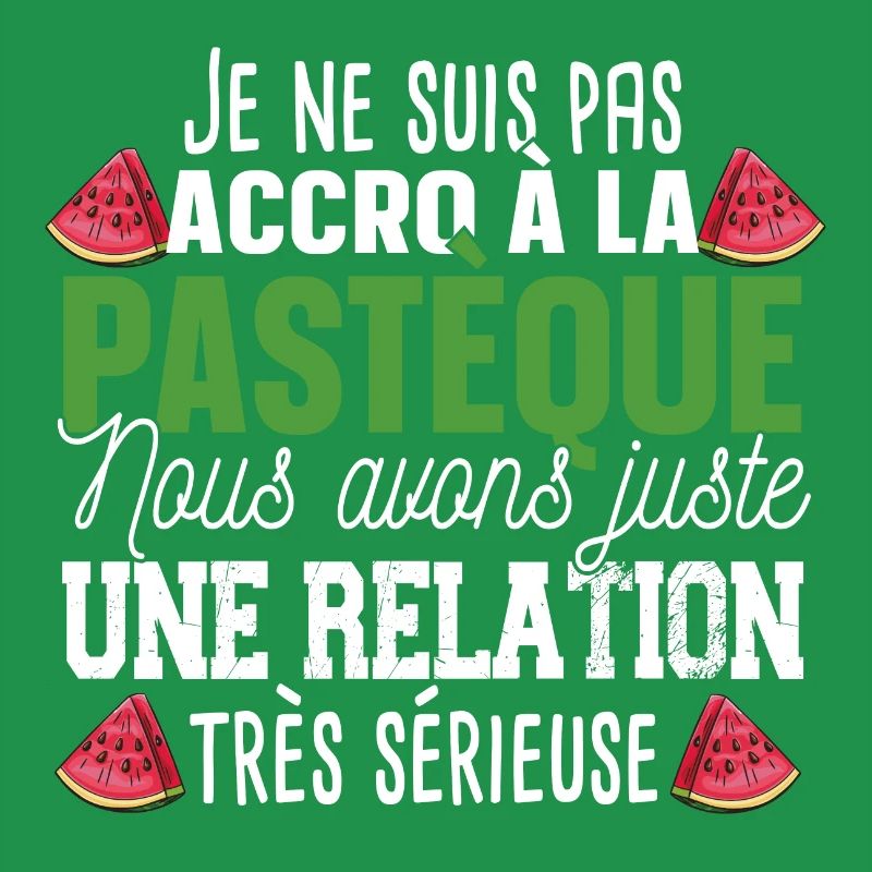 Pastèque Fruit Relation Cadeau Humour Rouge Vert