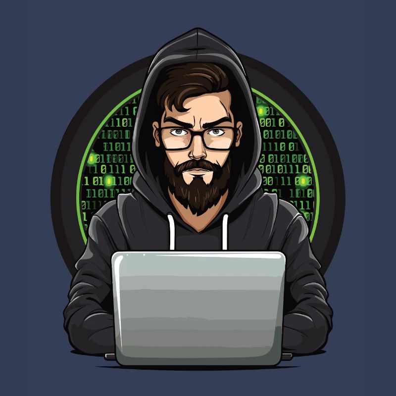 Cybersecurity Art Hacking Liebhaber Computer Nerd