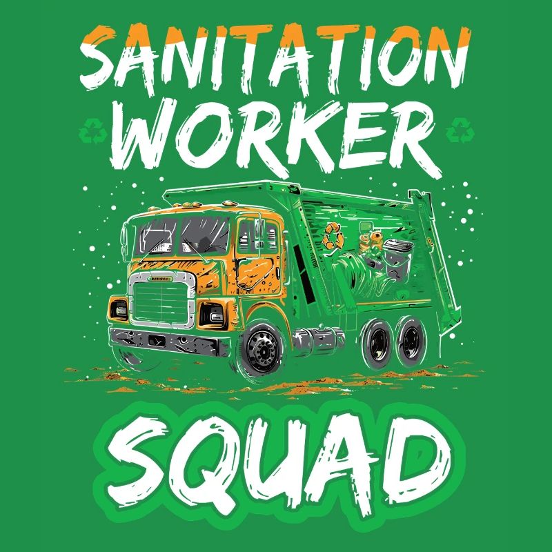Garbage truck driver for sanitation workers