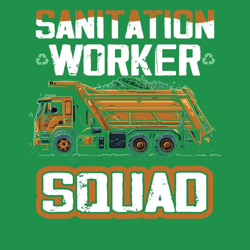 Garbage truck driver for sanitation workers