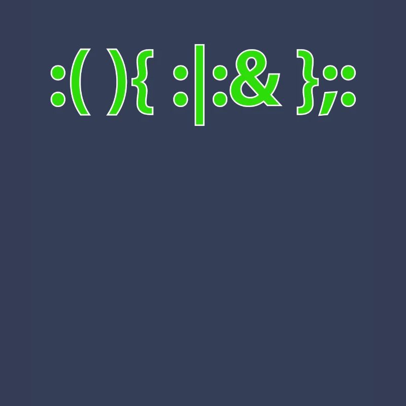 Bash Fork Bomb Shirt for Linux Unix Geeks
