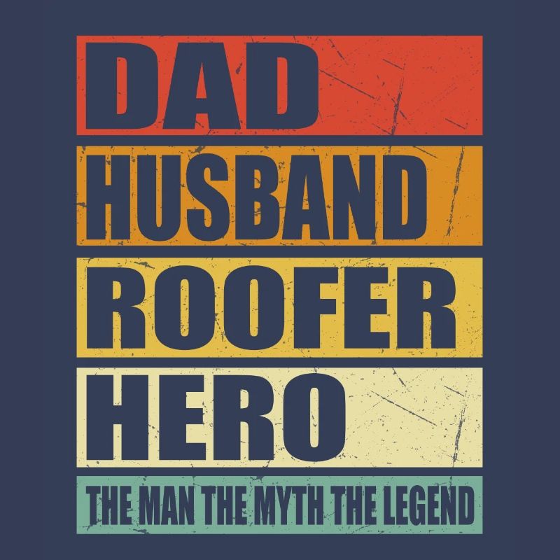 Vater Ehemann Dachdecker Held
