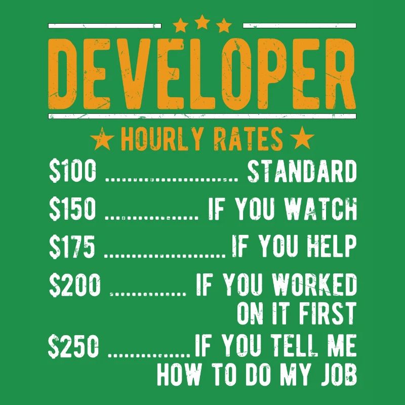 Developer Hourly Wage