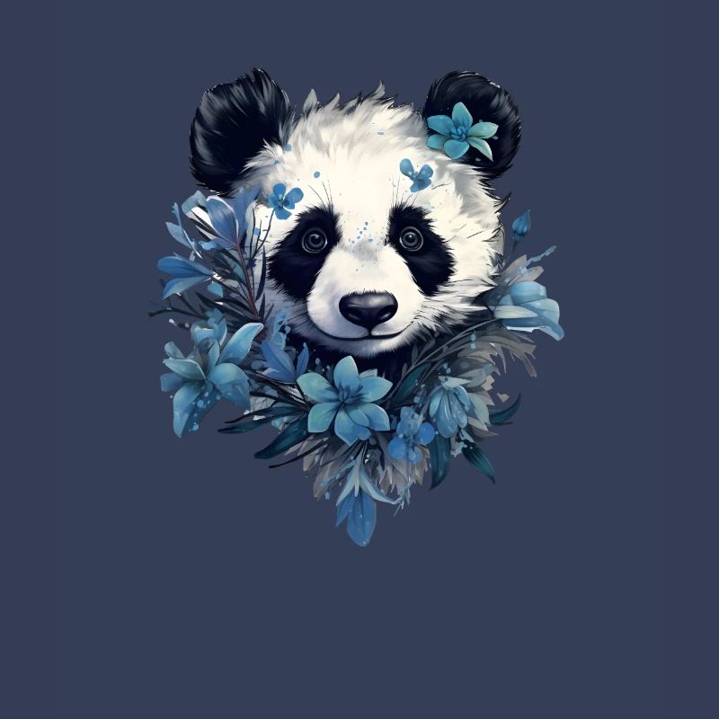 Conception de fleurs de panda