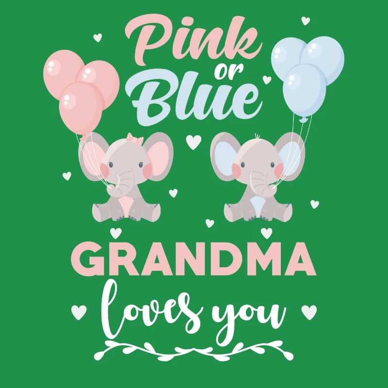 Rosa oder blauer Oma Elefant