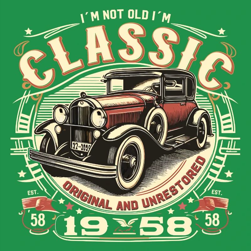 66th Birthday Oldtimer 1958 NOT OLD CLASSIC